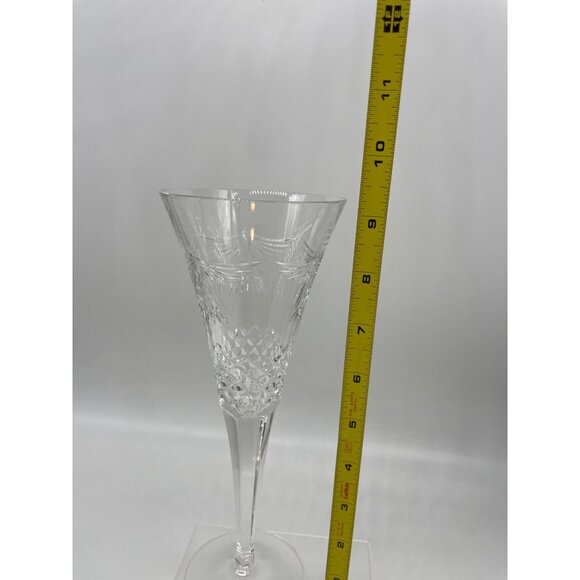 Waterford Peace Millennium Crystal Champagne Flutes Set Of 2 READ - Picture 6 of 8